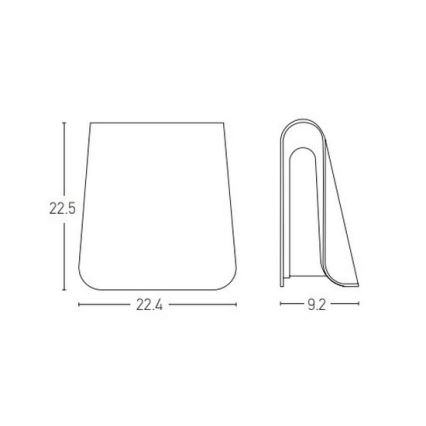 Zambelis E245 - LED Wandlamp voor buiten LED/6W/230V IP54 antraciet