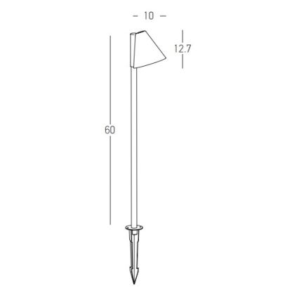 Zambelis E281 - Lampadaire d'extérieur 1xGU10/20W/230V IP65 anthracite