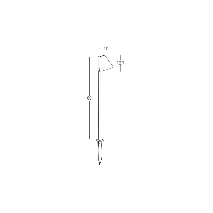 Zambelis E281 - Lampadaire d'extérieur 1xGU10/20W/230V IP65 anthracite
