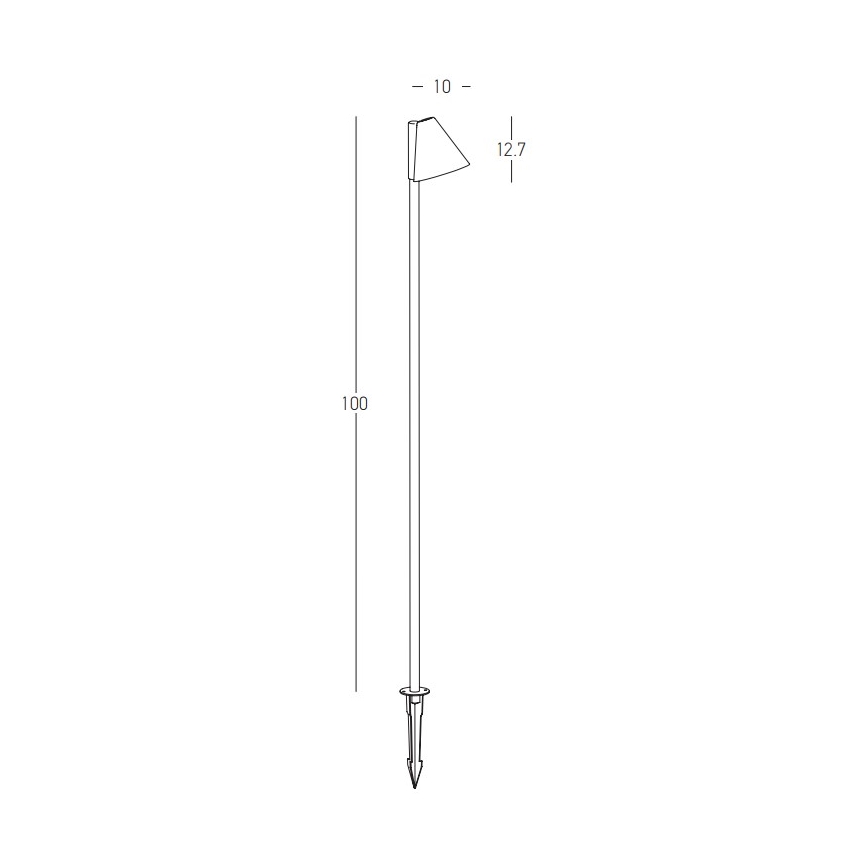 Zambelis E282 - Buitenlamp 1xGU10/20W/230V IP65 antraciet