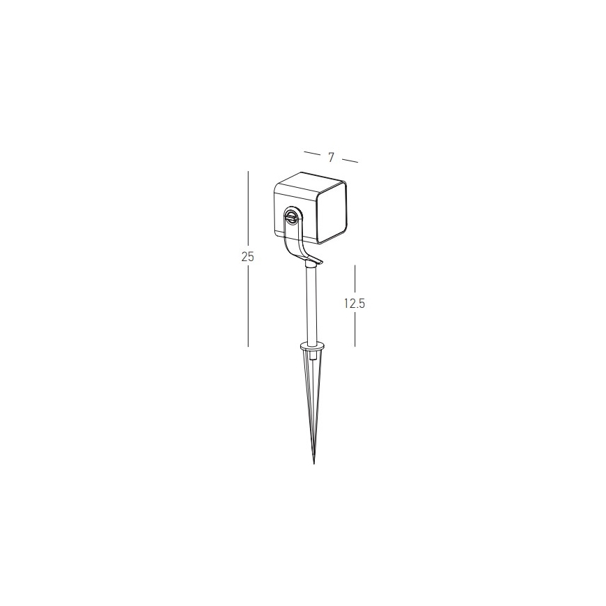 Zambelis E286 - LED Buitenlamp LED/12W/230V IP65 antraciet