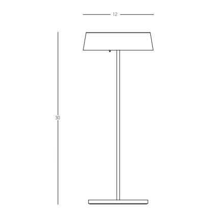 Zambelis E289 - Dimbare LED buitenlamp LED/2,2W/5V IP54 zwart