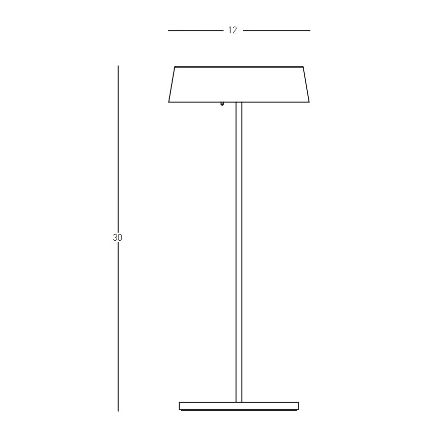 Zambelis E291 - Dimbare LED buitenlamp LED/2,2W/5V IP54 goud