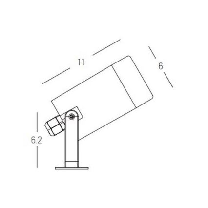 Zambelis E311 - Buitenlamp 1xGU10/7W/230V IP54