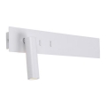 Zambelis H52 - Applique murale LED/3W + LED/10W/230V blanc