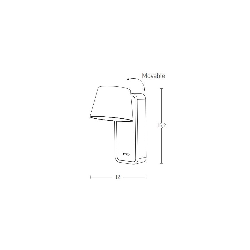 Zambelis H61 - LED Wandlamp LED/7W/230V bruin
