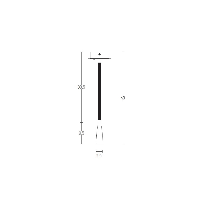 Zambelis H63 - Petite lampe flexible LED/3W/230V laiton