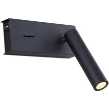 Zambelis H75 - LED wand verlichting LED/3W/230V USB zwart