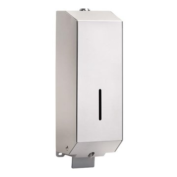 Zeepdispenser 10x32 cm RVS/zilverkleurig