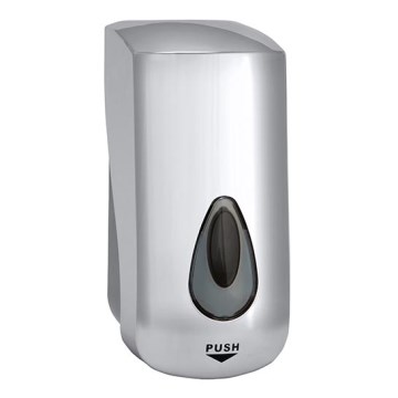 Zeepdispenser 11,5x24,5 cm zilver