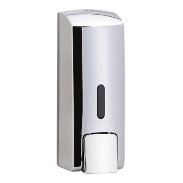 Zeepdispenser 6,5x18,5 cm zilver
