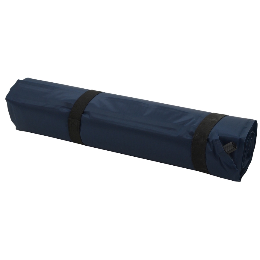 Zelf-opblazende campingmat blauw