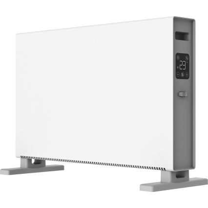 ZEVENTI - Convecteur électrique avec écran LCD 1250/2000W/230V blanc + télécommande