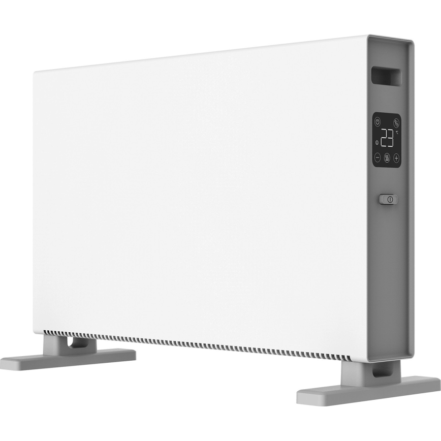 ZEVENTI - Convecteur électrique avec écran LCD 1250/2000W/230V blanc + télécommande