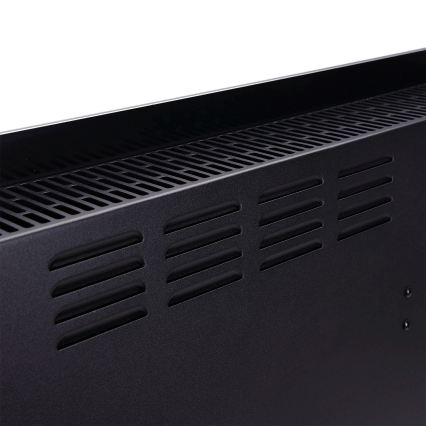 ZEVENTI - Convecteur/radiateur électrique mural intelligent avec écran LCD 1000/2000W/230V Wi-Fi noir