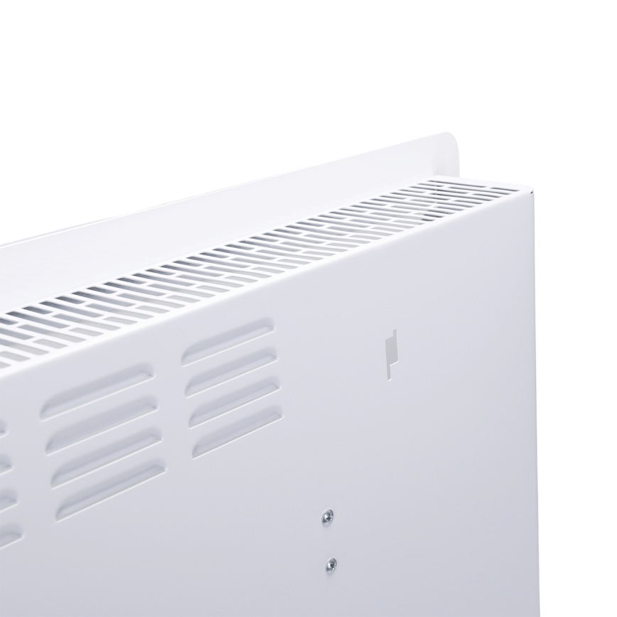 ZEVENTI - Radiateur électrique mural intelligent/convecteur avec écran LCD 1000/2000W/230V Wi-Fi blanc