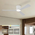 ZEVENTI - dimbare LED-plafondventilator AUREX LED/24W/230V 3000/4000/6000K Wi-Fi Tuya wit + afstandsbediening