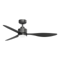 ZEVENTI - Dimbare LED-plafondventilator ULUWATU LED/20W/230V 2700-6500K 132 cm zwart + afstandsbediening