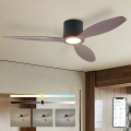 ZEVENTI - Dimbare LED-plafondventilator VENTORA LED/24W/230V 3000/4000/6000K Wi-Fi Tuya zwart/walnoot + afstandsbediening