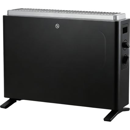 ZEVENTI - Elektrische convector/kachel 800/1200/2000W/230V zwart