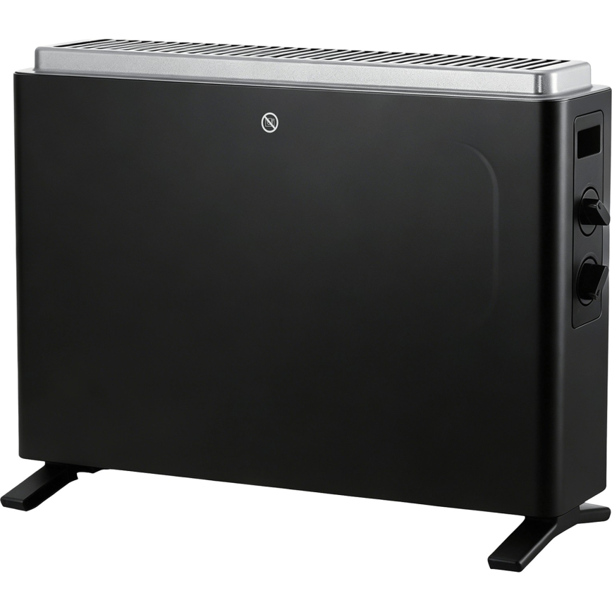 ZEVENTI - Elektrische convector/kachel 800/1200/2000W/230V zwart