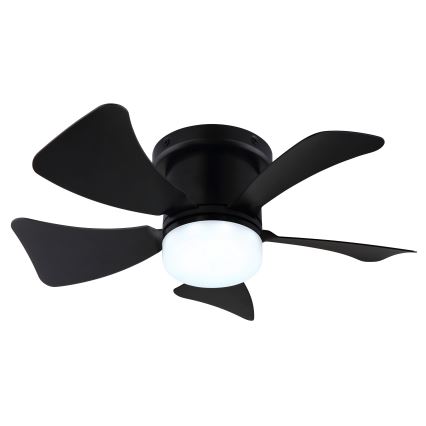 ZEVENTI - LED dimbare plafondventilator MUNDAKA LED/10W/230V 3000-6500K zwart + afstandsbediening