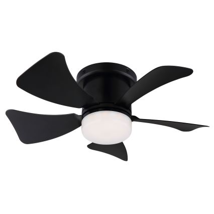 ZEVENTI - LED dimbare plafondventilator MUNDAKA LED/10W/230V 3000-6500K zwart + afstandsbediening