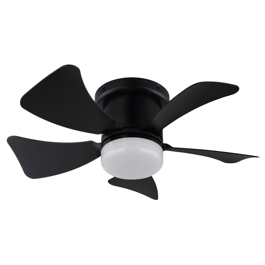 ZEVENTI - LED dimbare plafondventilator MUNDAKA LED/10W/230V 3000-6500K zwart + afstandsbediening