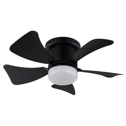 ZEVENTI - LED dimbare plafondventilator MUNDAKA LED/10W/230V 3000-6500K zwart + afstandsbediening