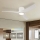 ZEVENTI - LED-dimbare plafondventilator ORBITO LED/24W/230V 3000/4000/6000K Wi-Fi Tuya wit + afstandsbediening