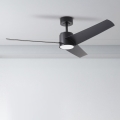 ZEVENTI - LED dimbare plafondventilator ORVIETO LED/18W/230V 3000-6000K Wi-Fi Tuya zwart + afstandsbediening