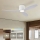 ZEVENTI - LED-dimbare plafondventilator VENTORA LED/24W/230V 3000/4000/6000K Wi-Fi Tuya wit + afstandsbediening