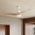 ZEVENTI - LED Plafondventilator NATURITO LED/18W/230V 3000-6000K Wi-Fi Tuya wit/eiken + afstandsbediening