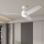 ZEVENTI - LED-plafondventilator ORVIETO LED/18W/230V 3000-6000K Wi-Fi Tuya wit + afstandsbediening