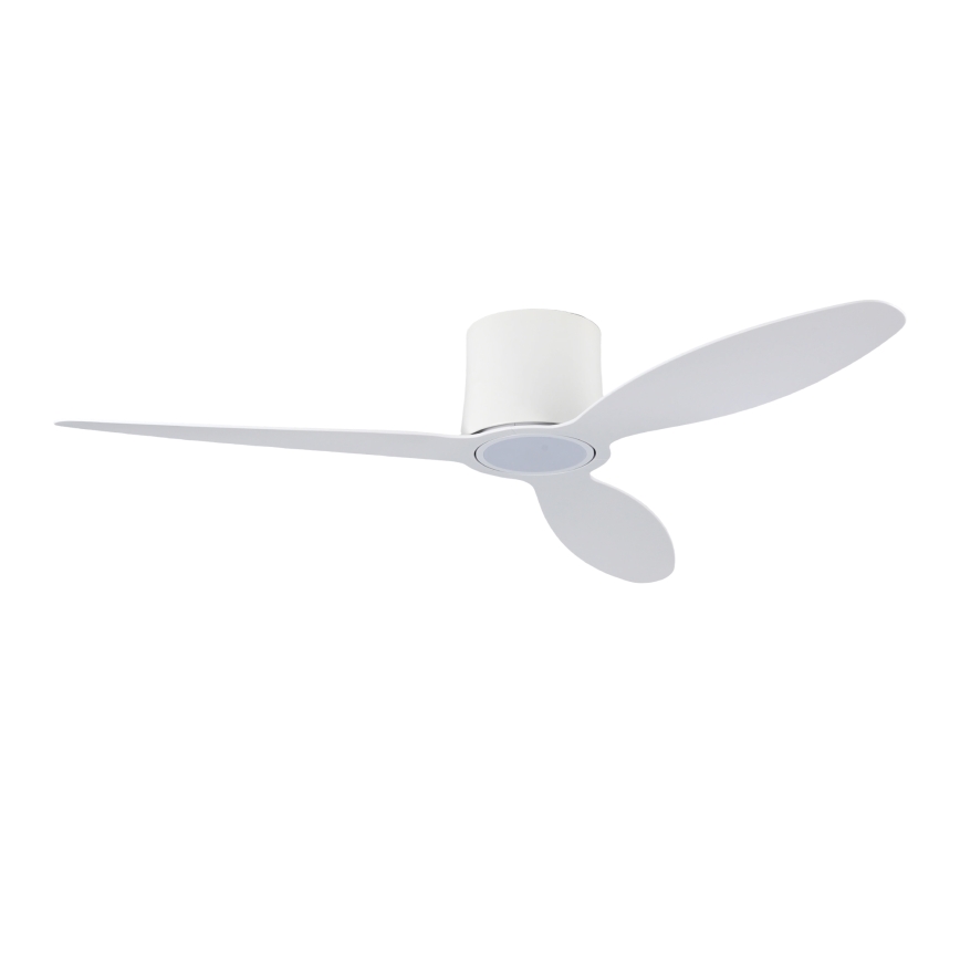 ZEVENTI - LED-dimbare plafondventilator VENTORA LED/24W/230V 3000/4000/6000K Wi-Fi Tuya wit + afstandsbediening