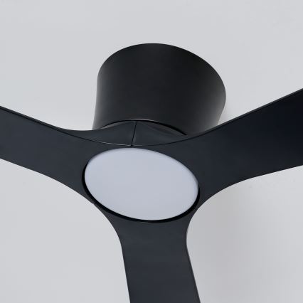 ZEVENTI - Ventilateur de plafond LED dimmable AUREX LED/24W/230V 3000/4000/6000K Wi-Fi Tuya noir + télécommande