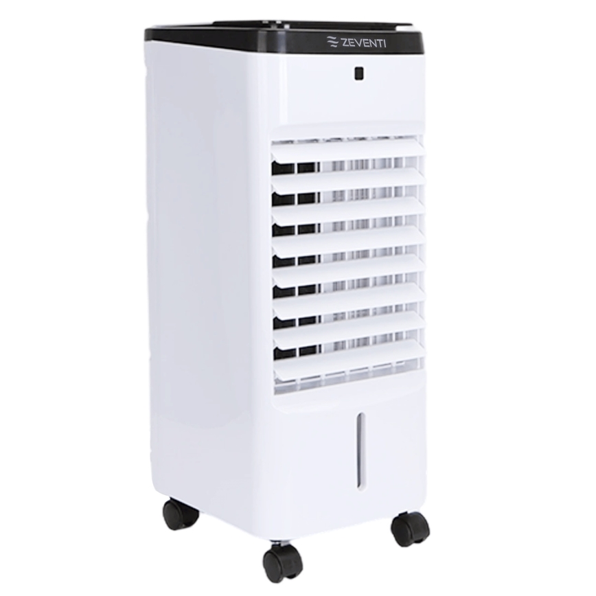 ZEVENTI - Luchtkoeler ARCTIC 60W/230V zwart/wit + afstandsbediening