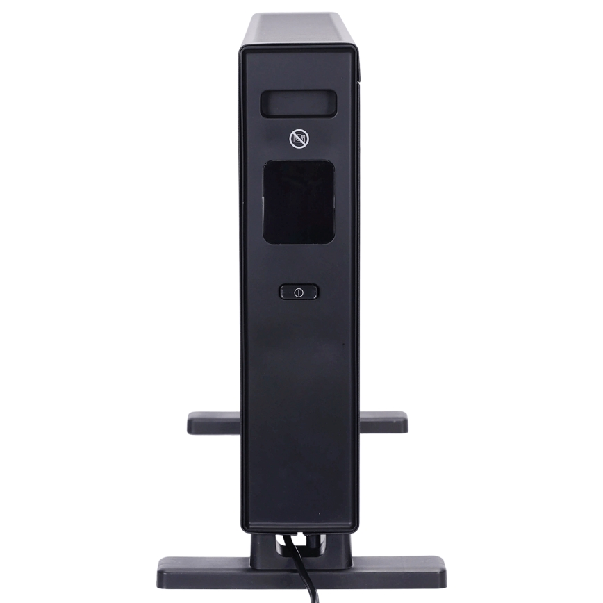 ZEVENTI - Radiateur/convecteur électrique avec écran LCD 1250/2000W/230V noir + télécommande
