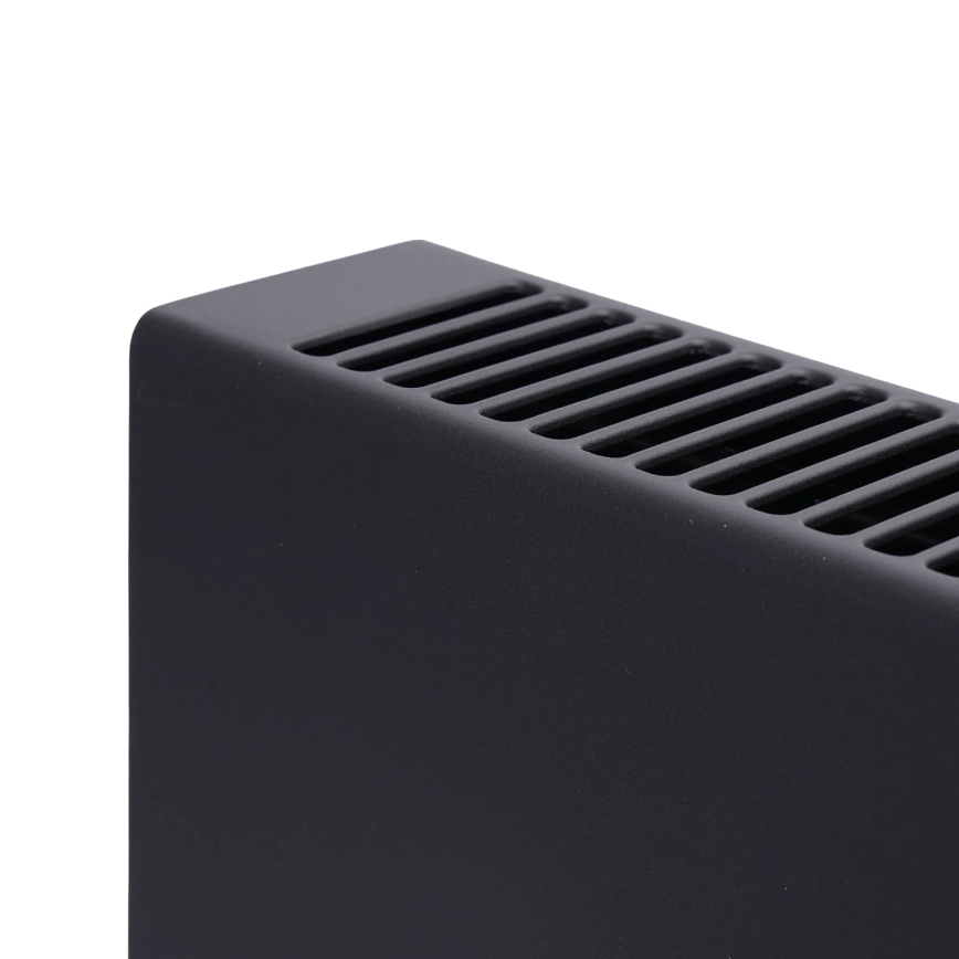 ZEVENTI - Radiateur/convecteur électrique avec écran LCD 1250/2000W/230V noir + télécommande
