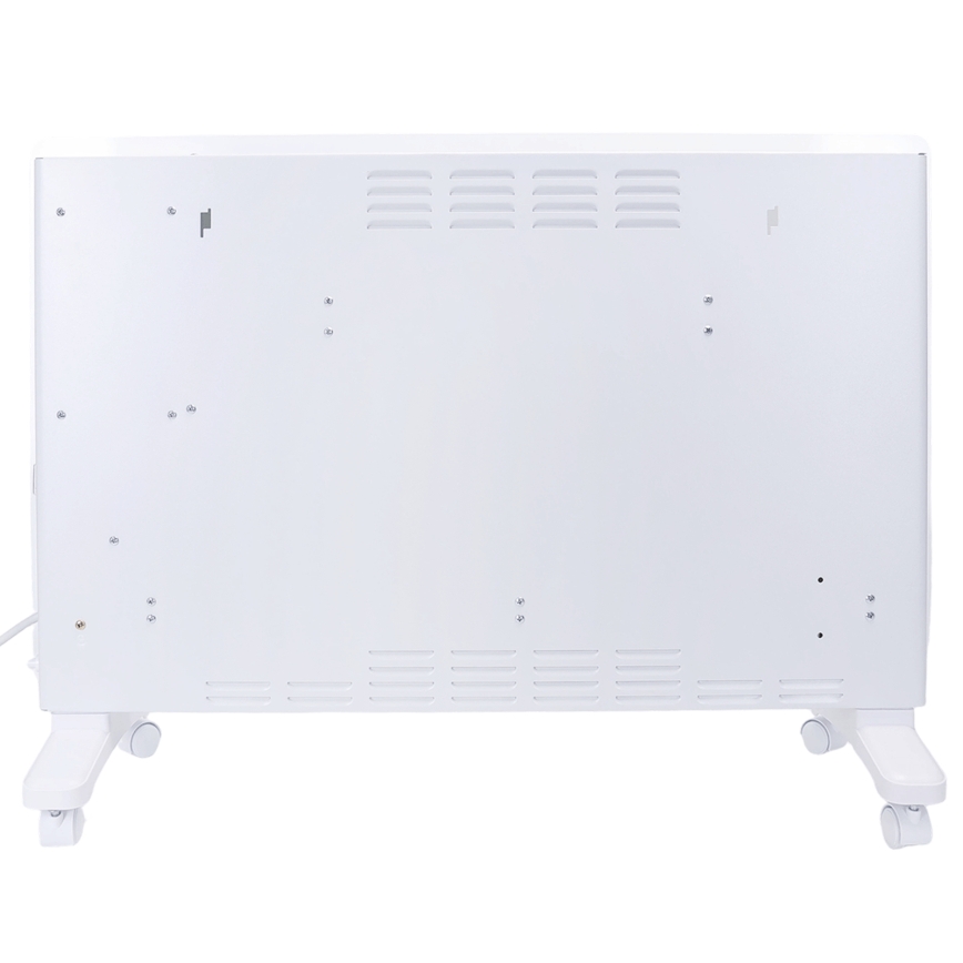 ZEVENTI - Slimme wandgemonteerde elektrische directe verwarming/convectorkachel met LCD-display 1000/2000W/230V Wi‑Fi wit