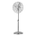 ZEVENTI - Staande ventilator FLOW 50 W/230 V 125 cm glanzend chroom