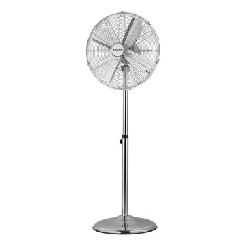 ZEVENTI - Staande ventilator FLOW 50 W/230 V, Ø 45 cm, glanzend chroom