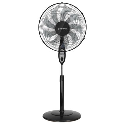 ZEVENTI - Staande ventilator FLOW 55W/230V 130 cm zwart + afstandsbediening
