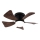 ZEVENTI - Ventilateur de plafond à intensité variable MUNDAKA LED/10W/230V 3000-6500K marron + Télécommande