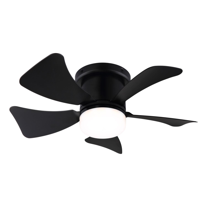 ZEVENTI - Ventilateur de plafond à intensité variable MUNDAKA LED/10W/230V 3000-6500K noir + Télécommande
