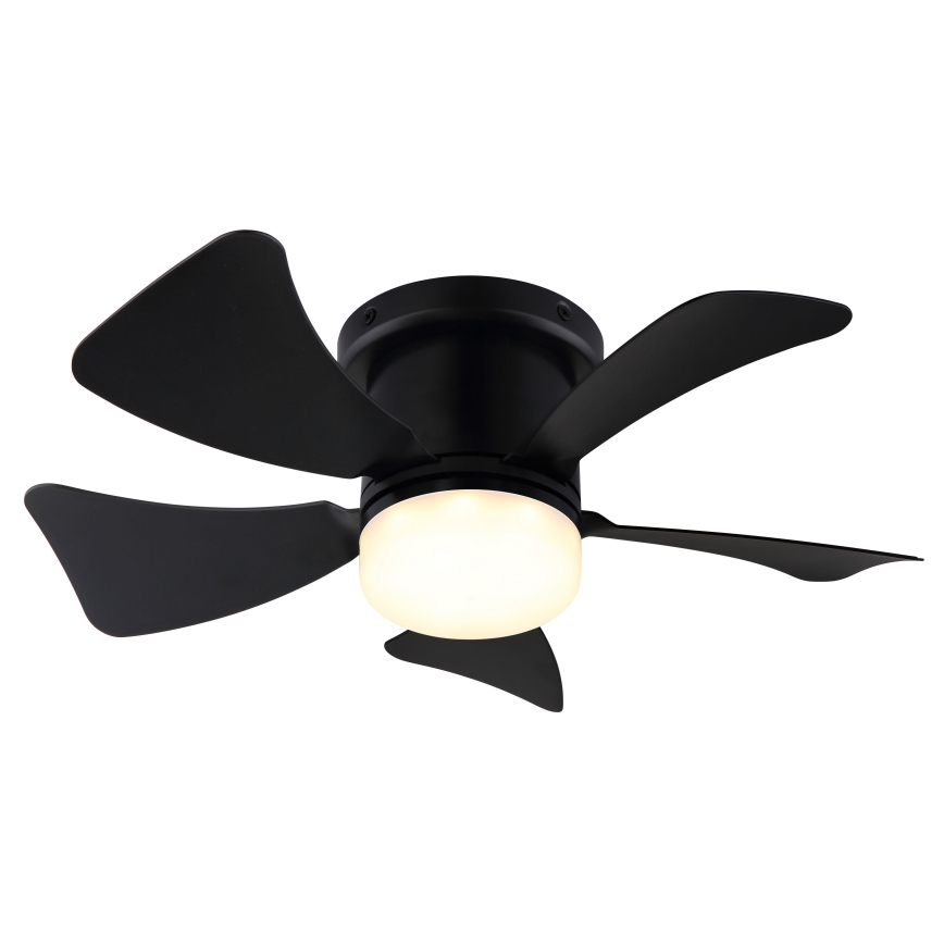ZEVENTI - Ventilateur de plafond à intensité variable MUNDAKA LED/10W/230V 3000-6500K noir + Télécommande