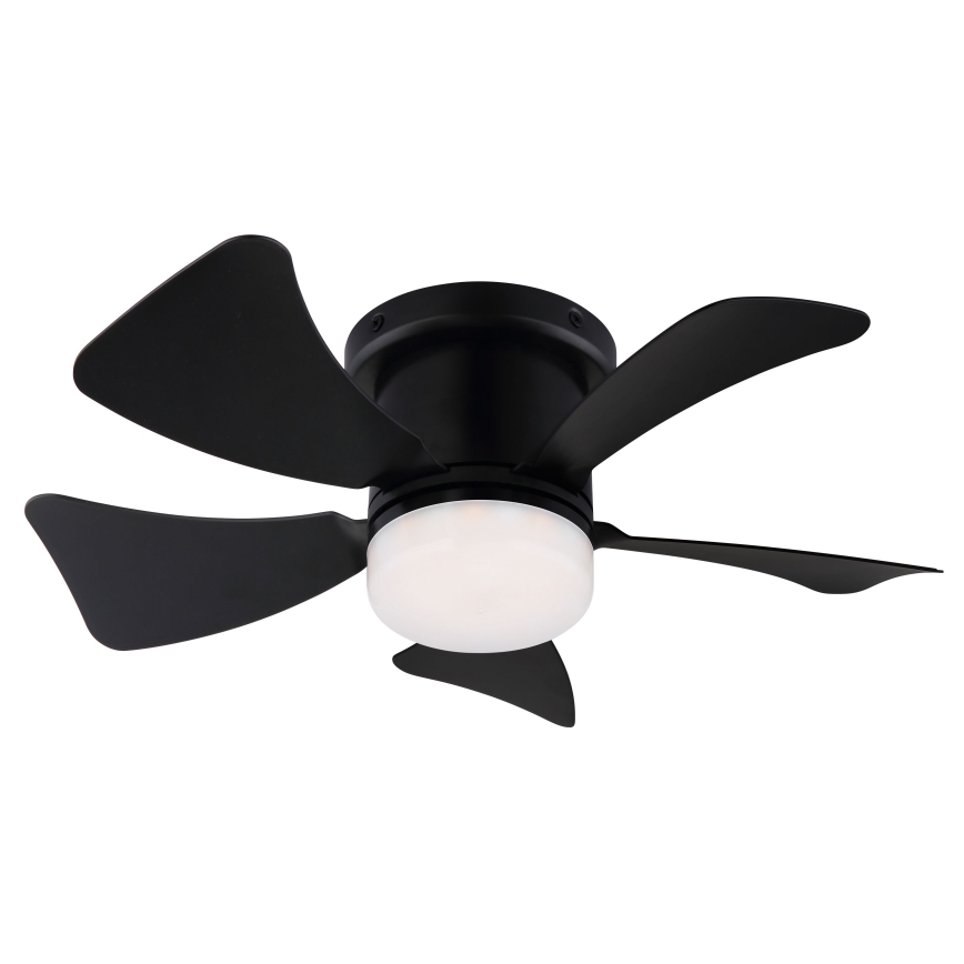 ZEVENTI - Ventilateur de plafond à intensité variable MUNDAKA LED/10W/230V 3000-6500K noir + Télécommande