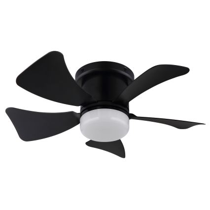 ZEVENTI - Ventilateur de plafond à intensité variable MUNDAKA LED/10W/230V 3000-6500K noir + Télécommande