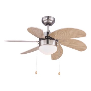 ZEVENTI - Ventilateur de plafond FAMARA 1xE14/60W/230V beige