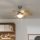 ZEVENTI - Ventilateur de plafond FAMARA 1xE14/60W/230V beige